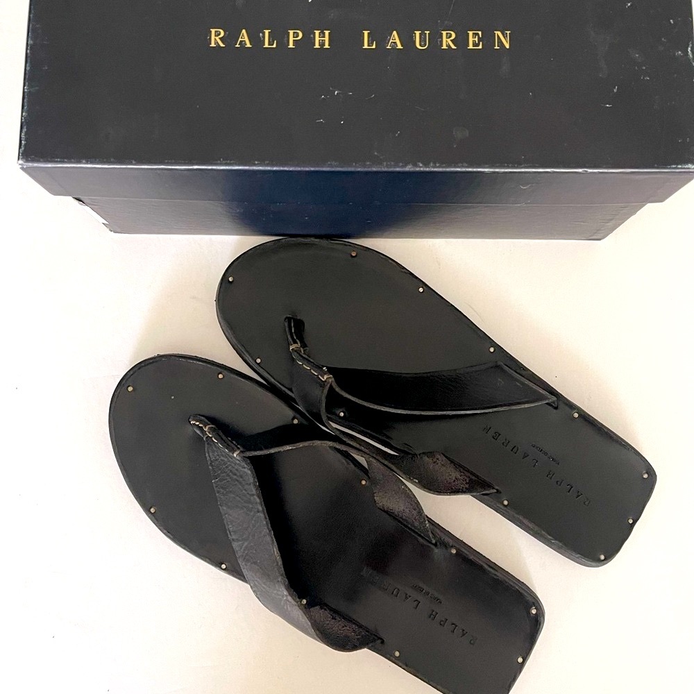 Ralph Lauren Men’s Black slippers